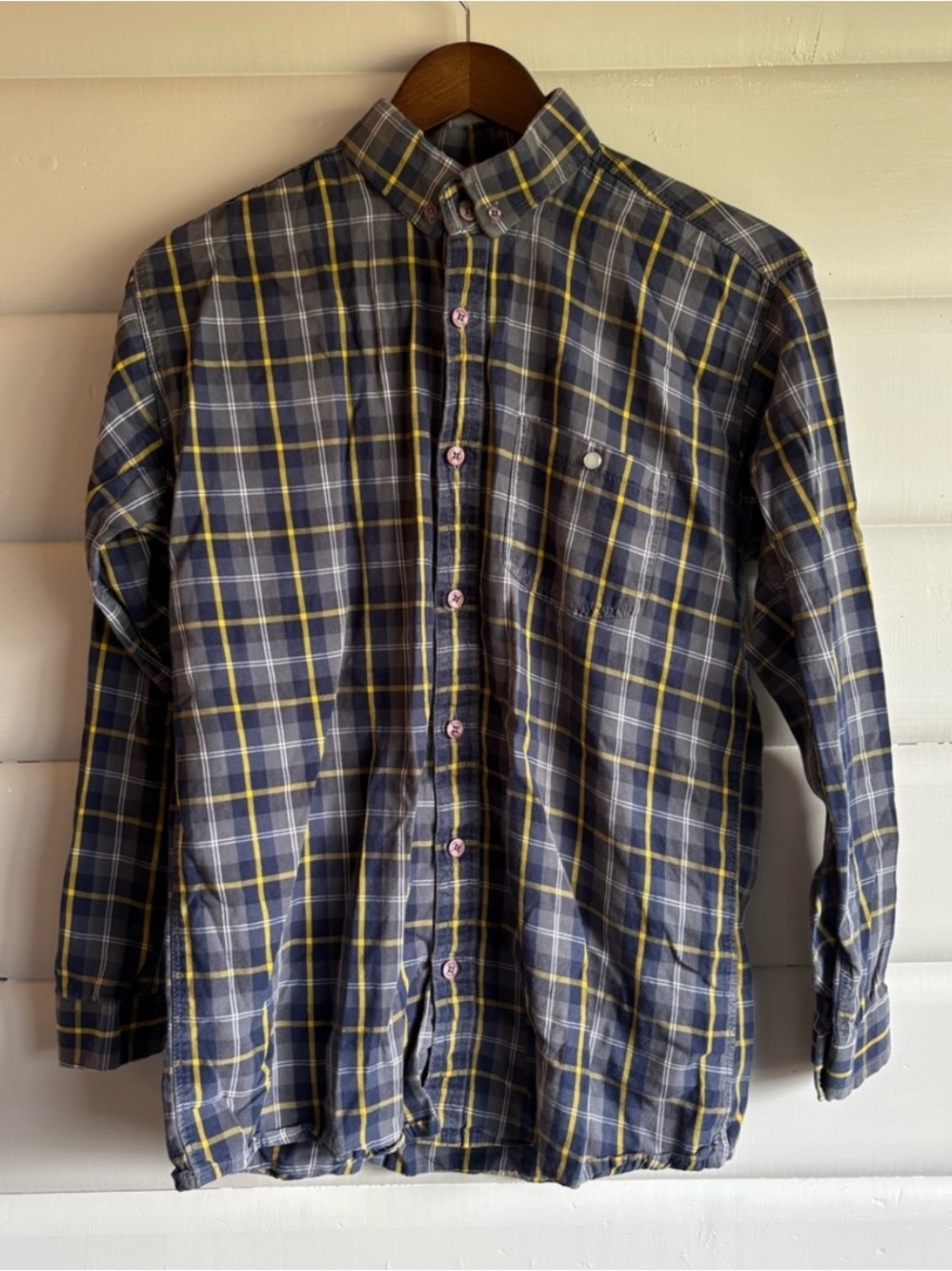 Watchler 1999 Limited Edition Plaid Button-Up Shirt Men’s Large Slim Fit